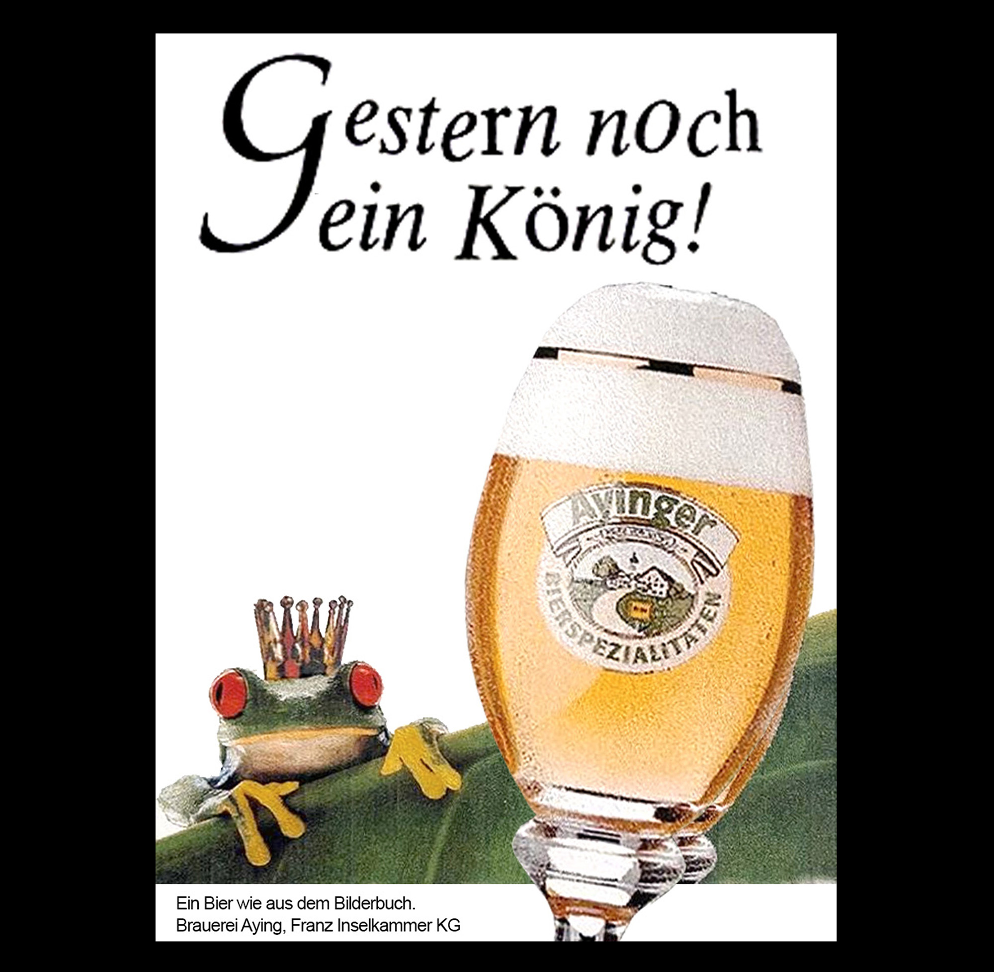 3 Pitch-Anzeigen für die Ayinger Brauerei