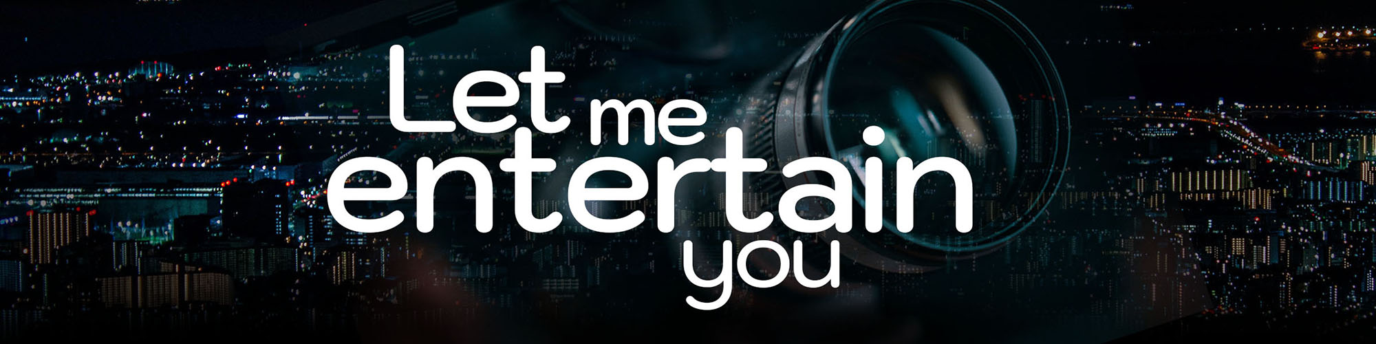 Vegas mit Headline - Text: Let me entertain you